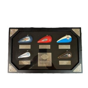 2006 Mile High Harley-Davidson Collectible Tank Set Shadow Box Kitsch Bikercore
